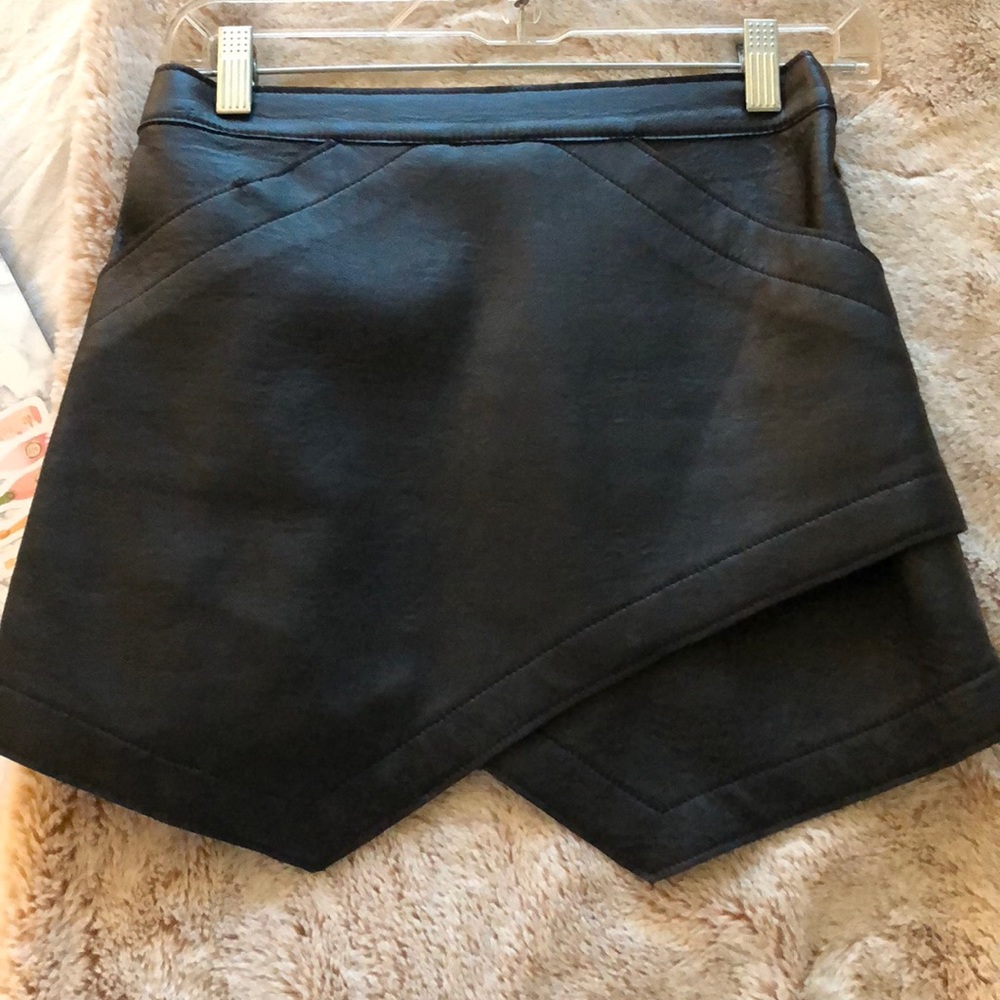 BCBG leather skirt